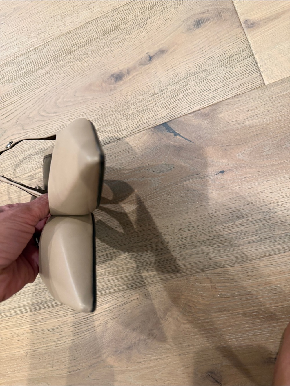 Zara Nude Pointed Toe Slingback Heels size 9 - Picture 2 of 3